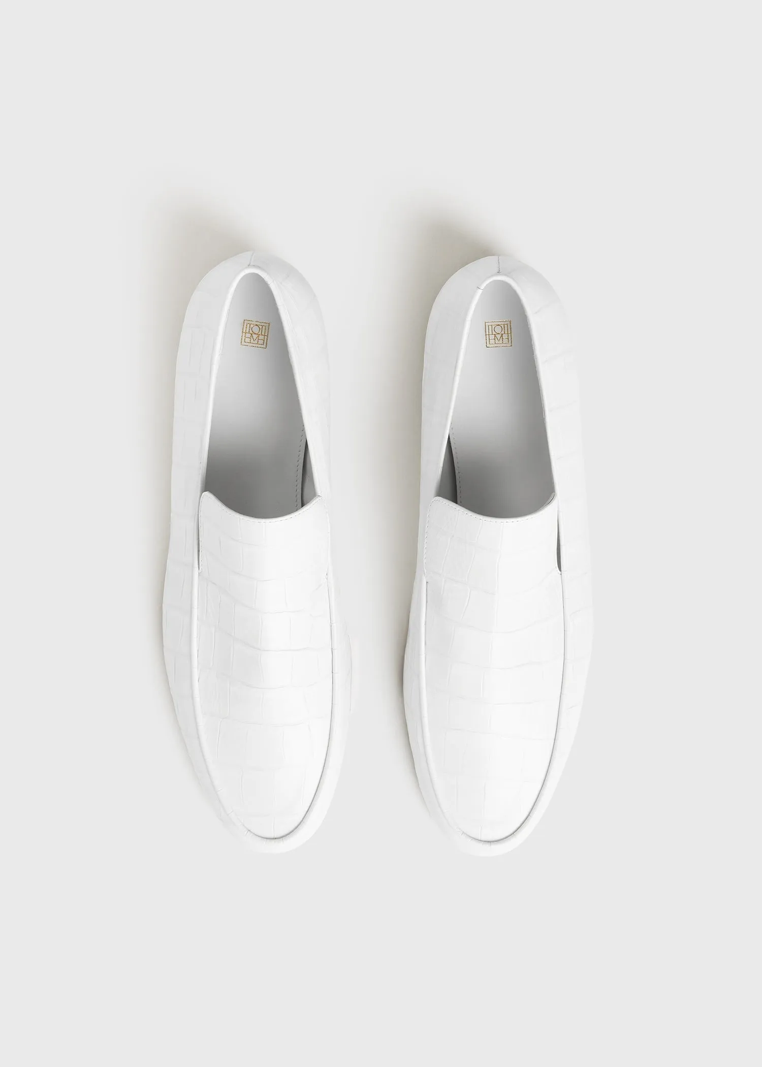 The Croco Oval Loafer white sold by Toteme product image thumbnail 4