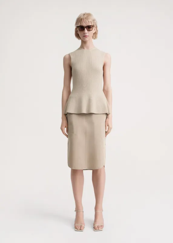 Contour top beige made by Toteme