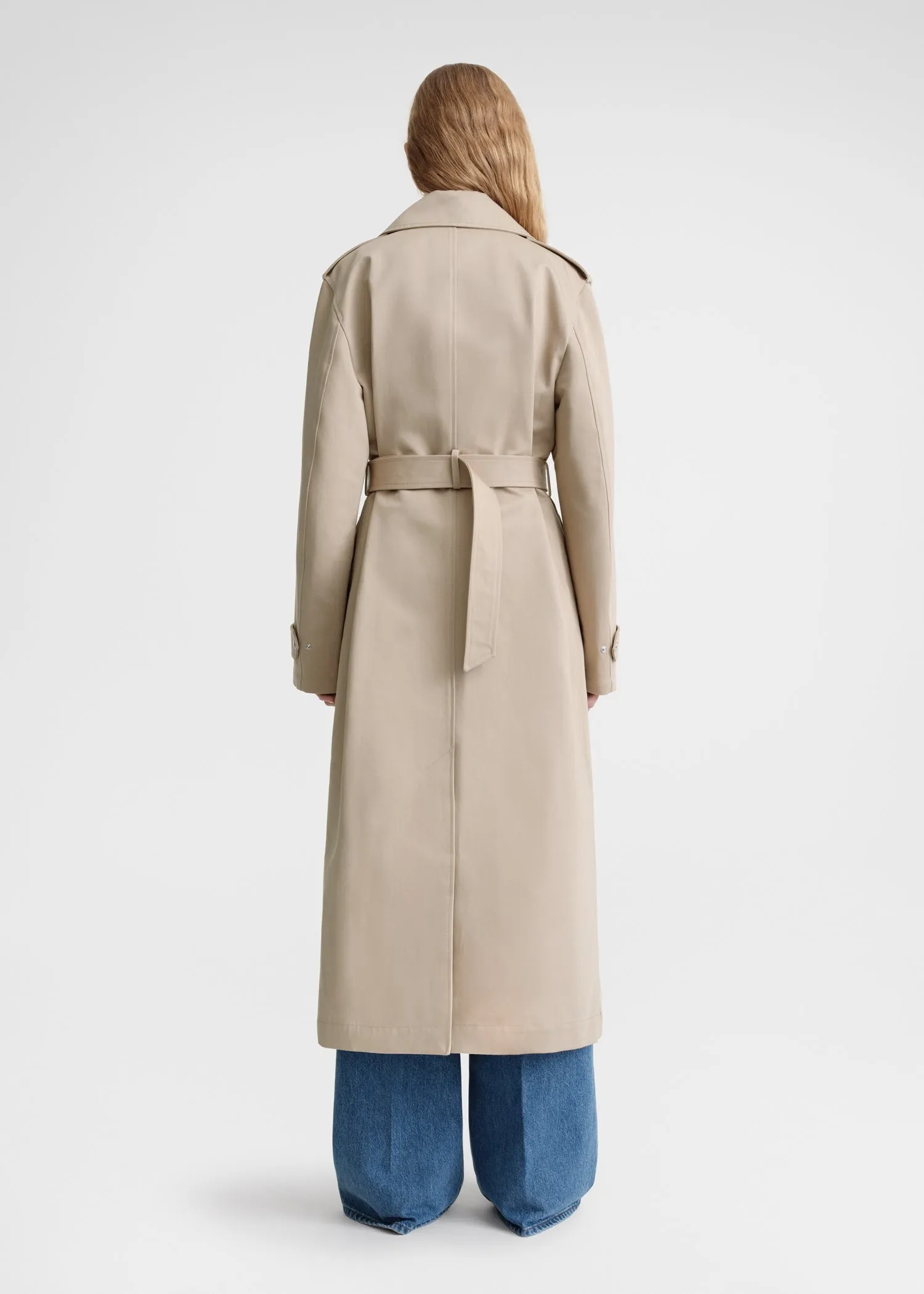 Cotton biker trench fawn sold by Toteme product image thumbnail 3