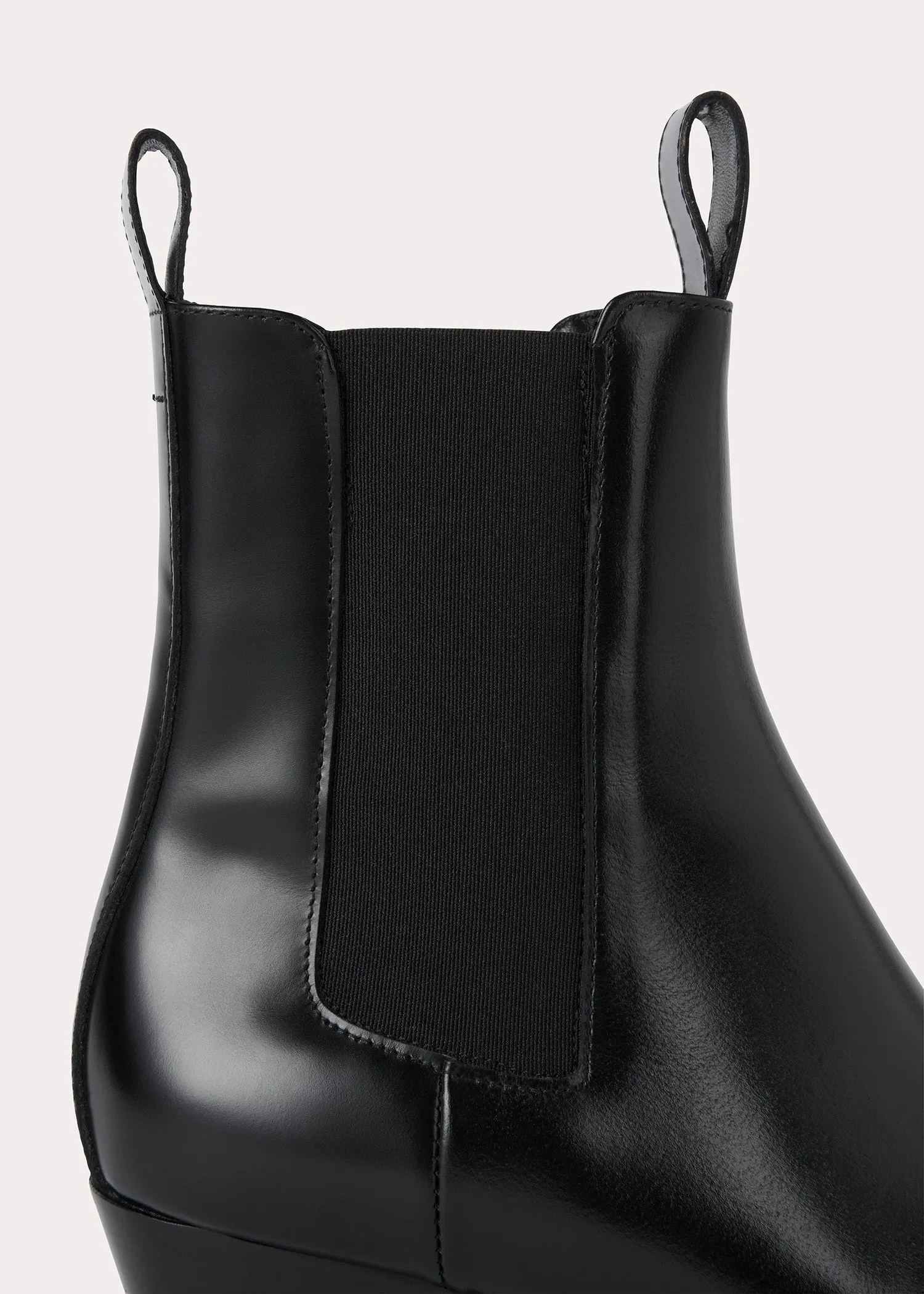 Leather city boots black sold by Toteme product image thumbnail 3