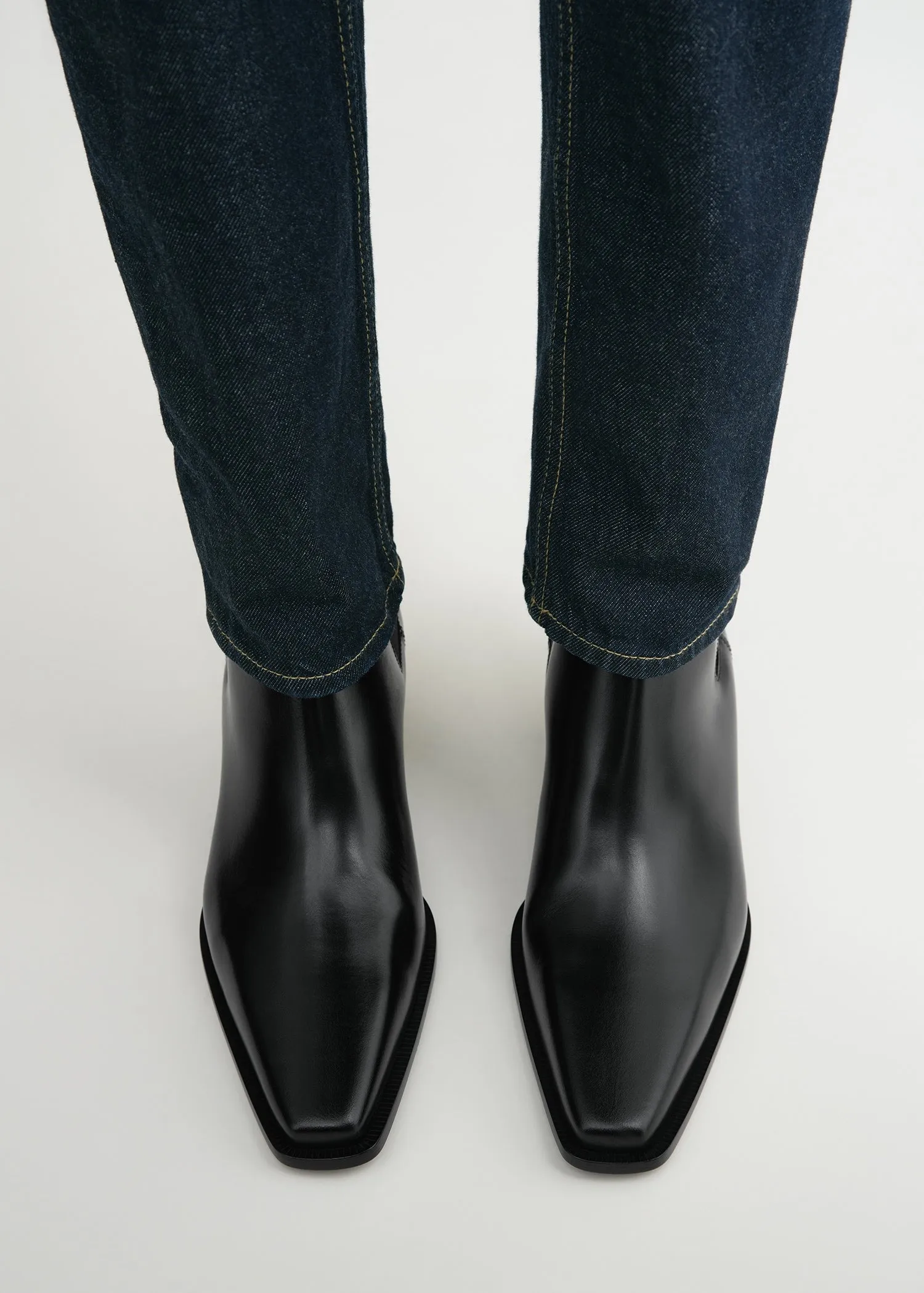 Leather city boots black sold by Toteme product image thumbnail 5