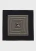Centered monogram silk scarf black sold by Toteme