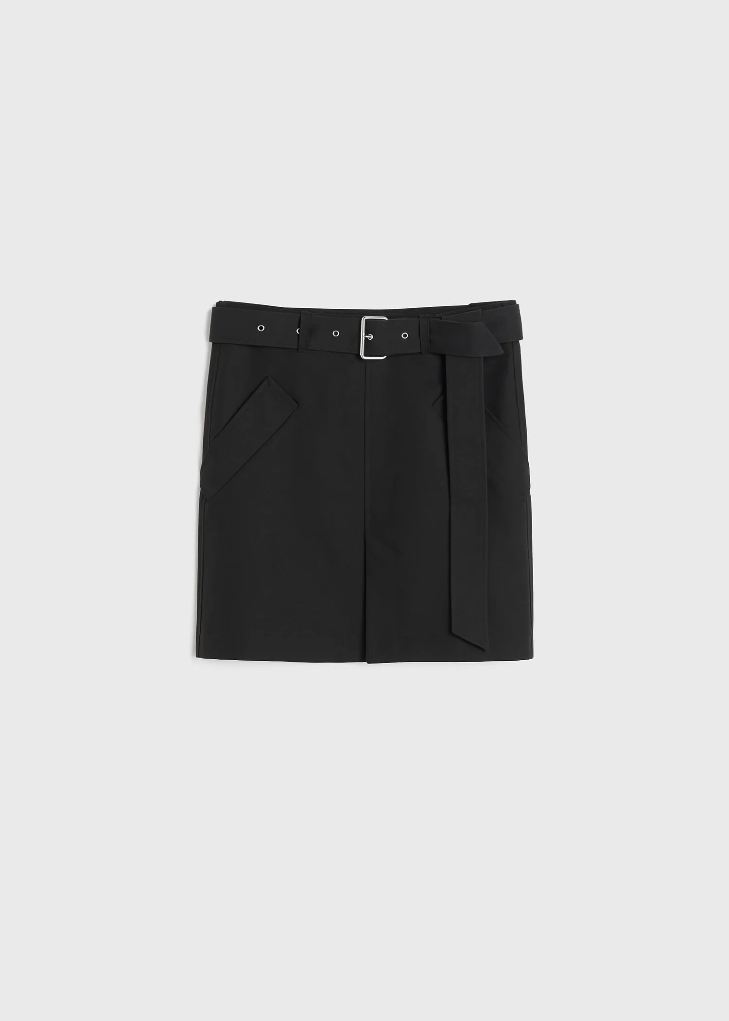 Cotton trench skirt black sold by Toteme product image thumbnail 5