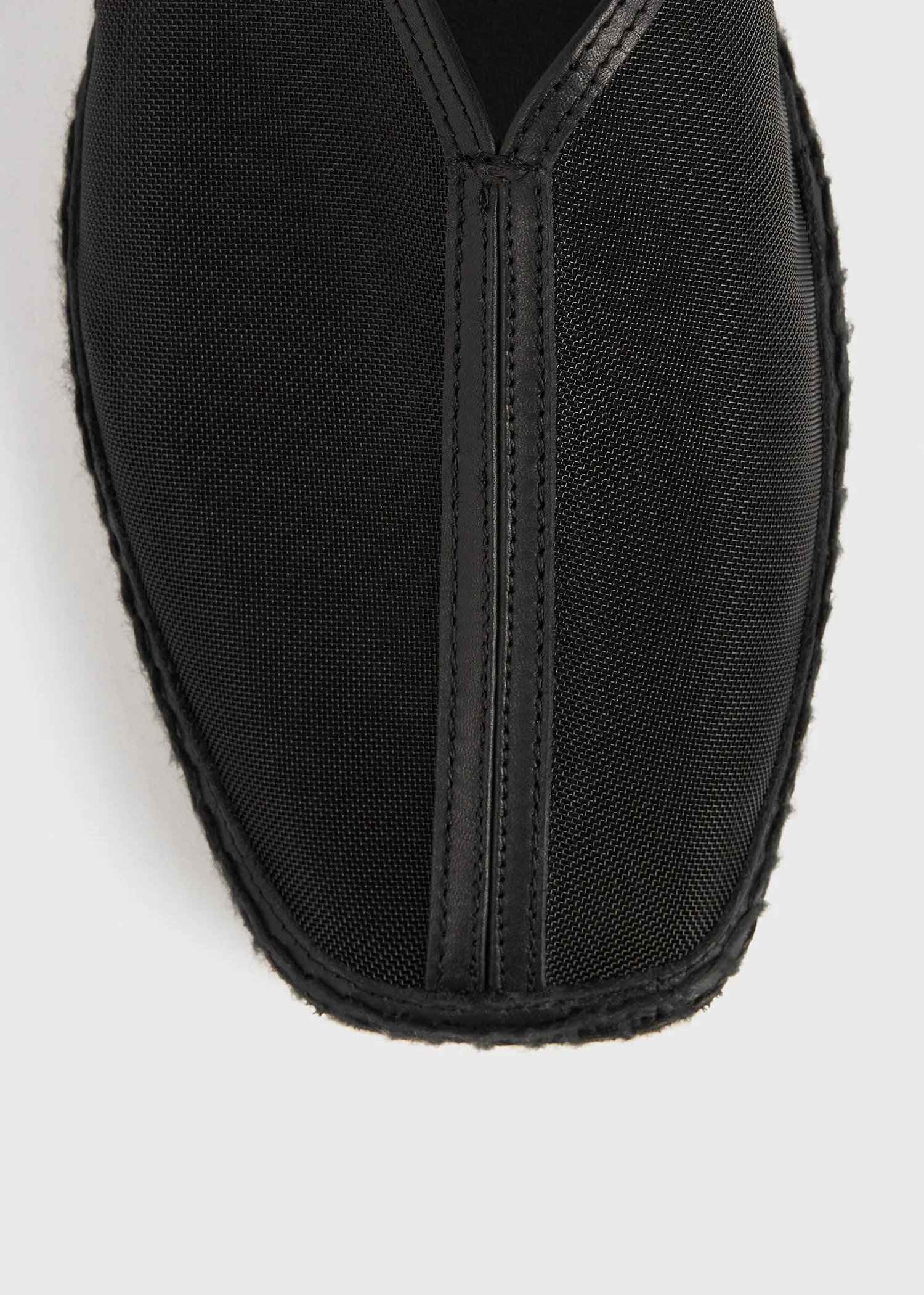 Mesh espadrille slippers black sold by Toteme product image thumbnail 4