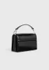Mini T-Flap Naplack bag black sold by Toteme