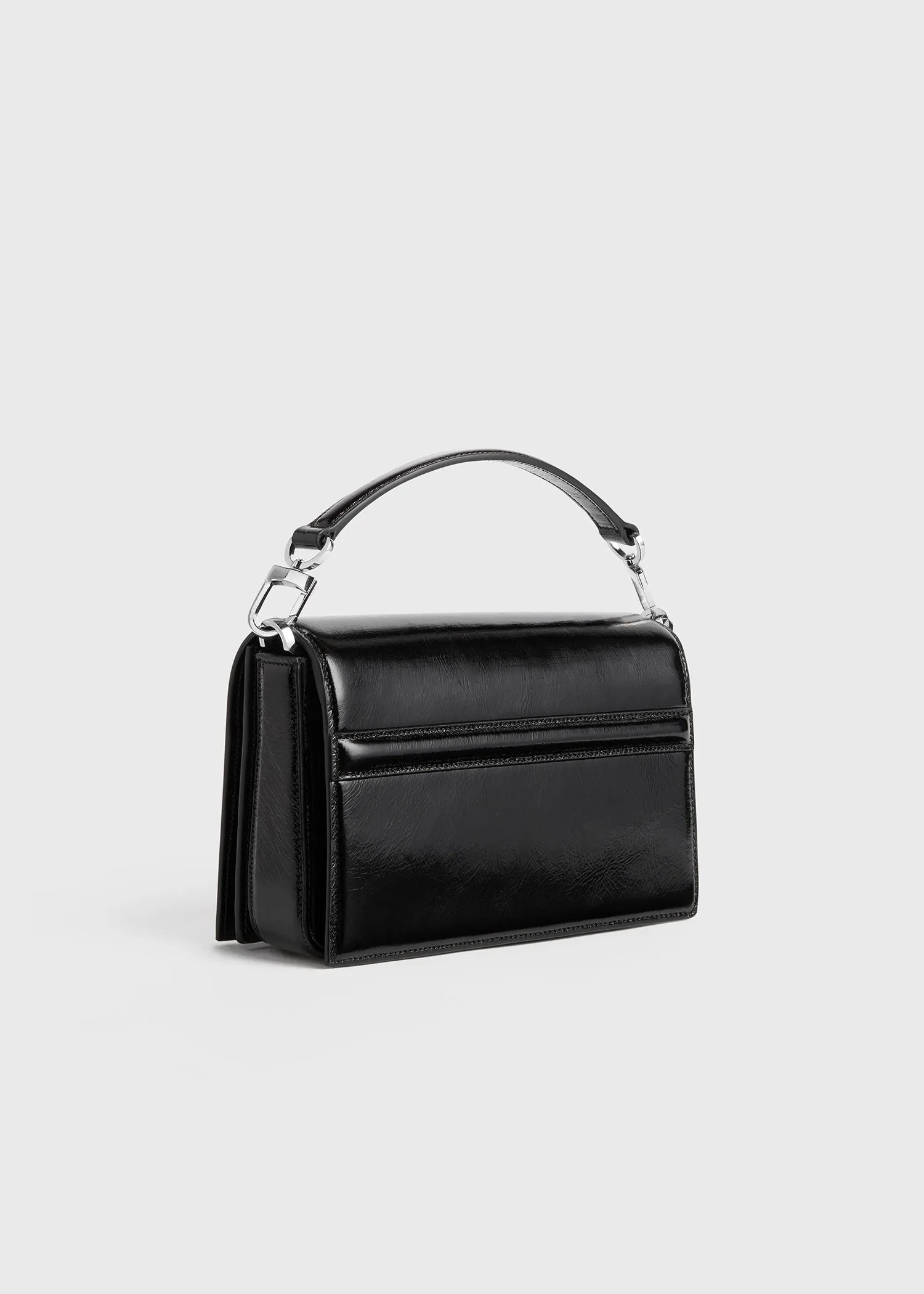 Mini T-flap naplack bag black sold by Toteme product image thumbnail 5