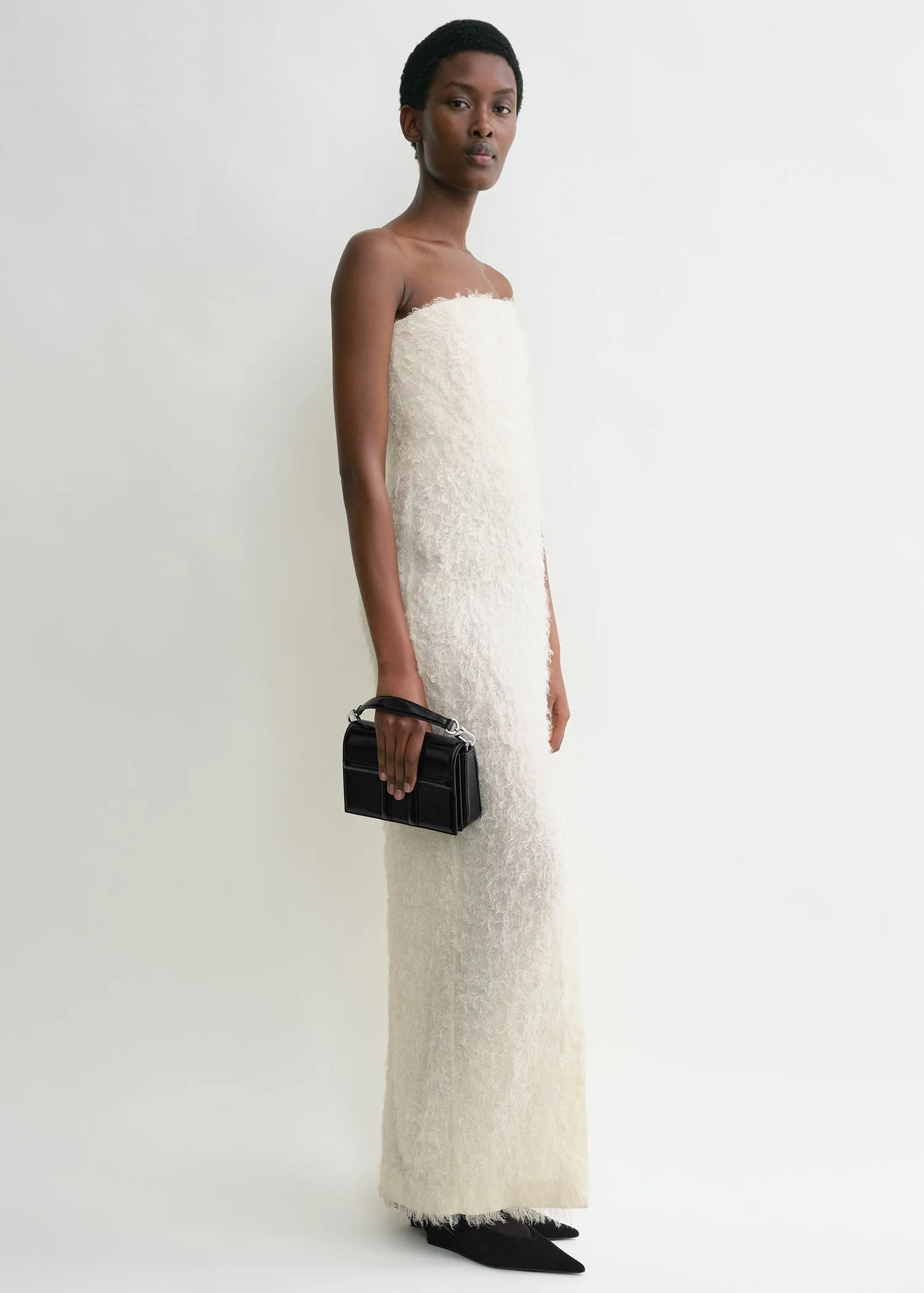 Mini T-flap naplack bag black sold by Toteme product image thumbnail 2