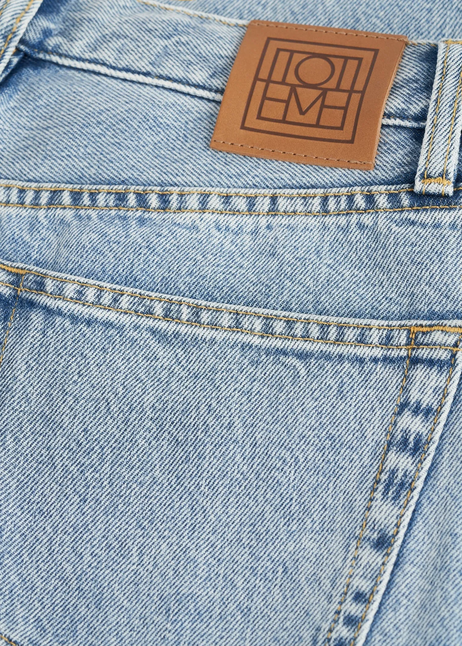 Classic cut denim full length cool blue sold by Toteme product image thumbnail 5