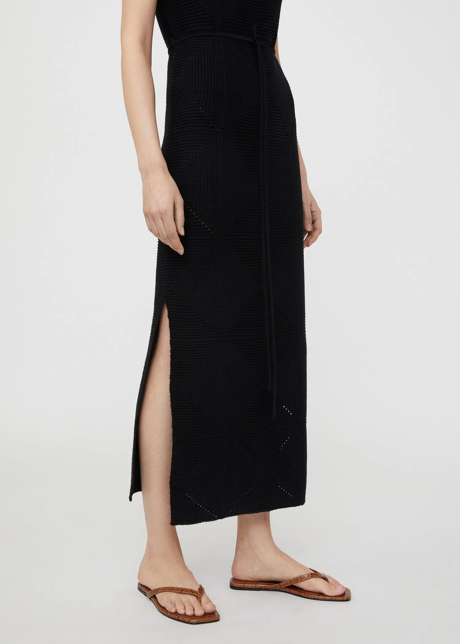 The Flip-Flop Flat caramel croco sold by Toteme product image thumbnail 2