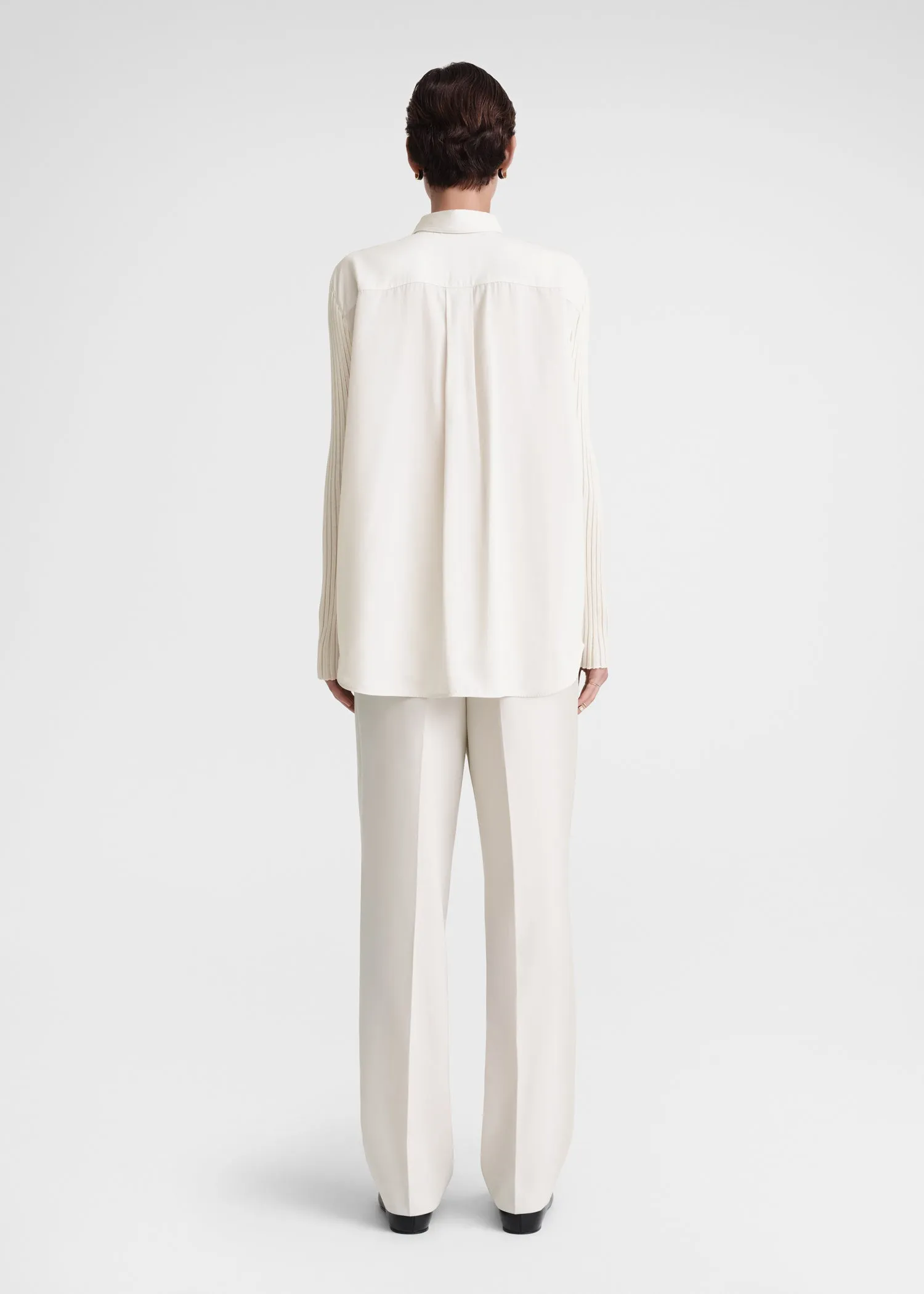 Bi-material shirt snow sold by Toteme product image thumbnail 3