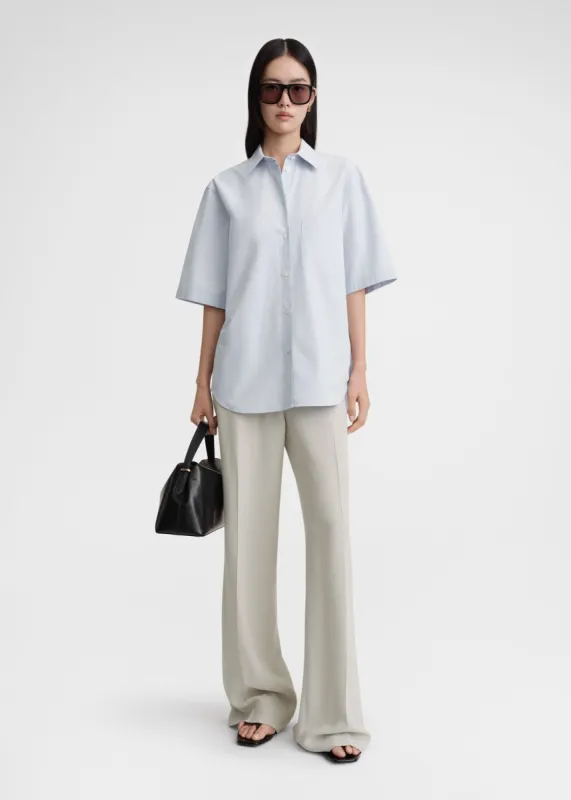 Short-sleeve poplin shirt ice sold by Toteme