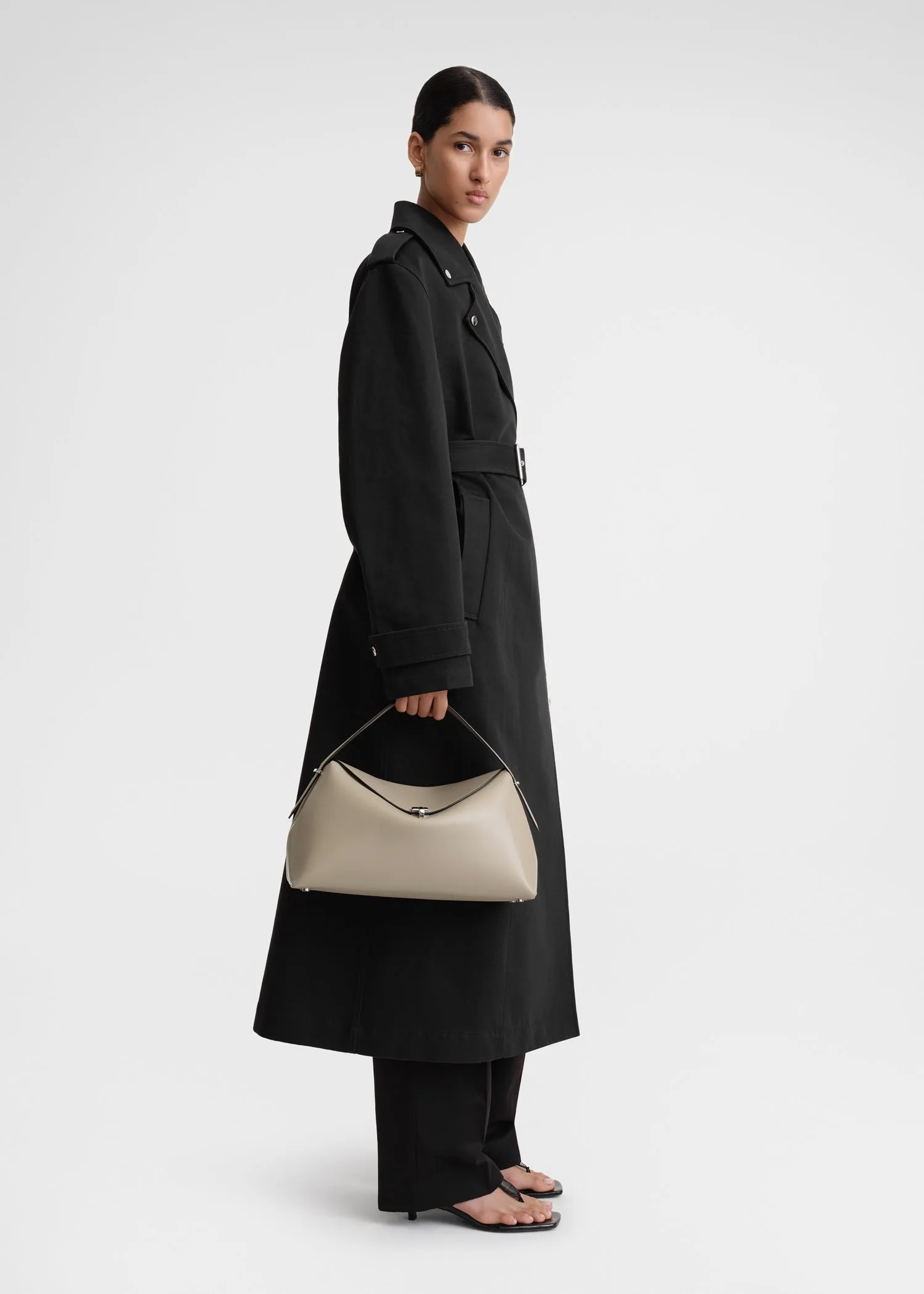 T-lock leather top handle fawn sold by Toteme product image thumbnail 3