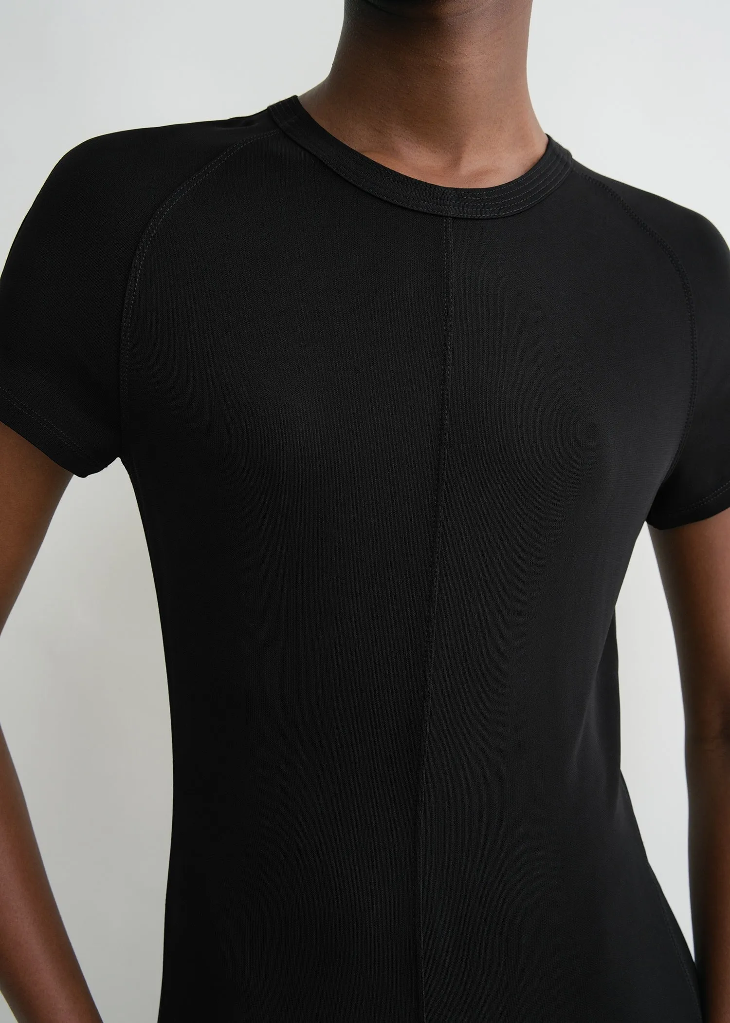 Fluid jersey dress black sold by Toteme product image thumbnail 4