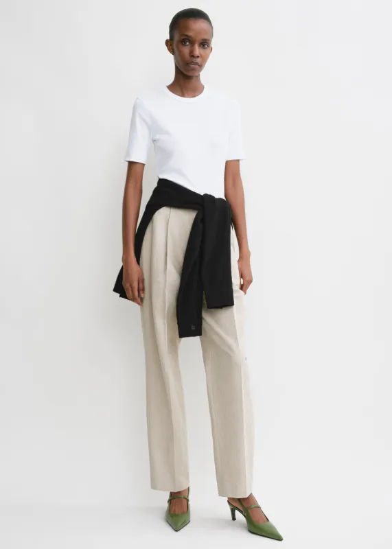 Classic rib tee white sold by Toteme