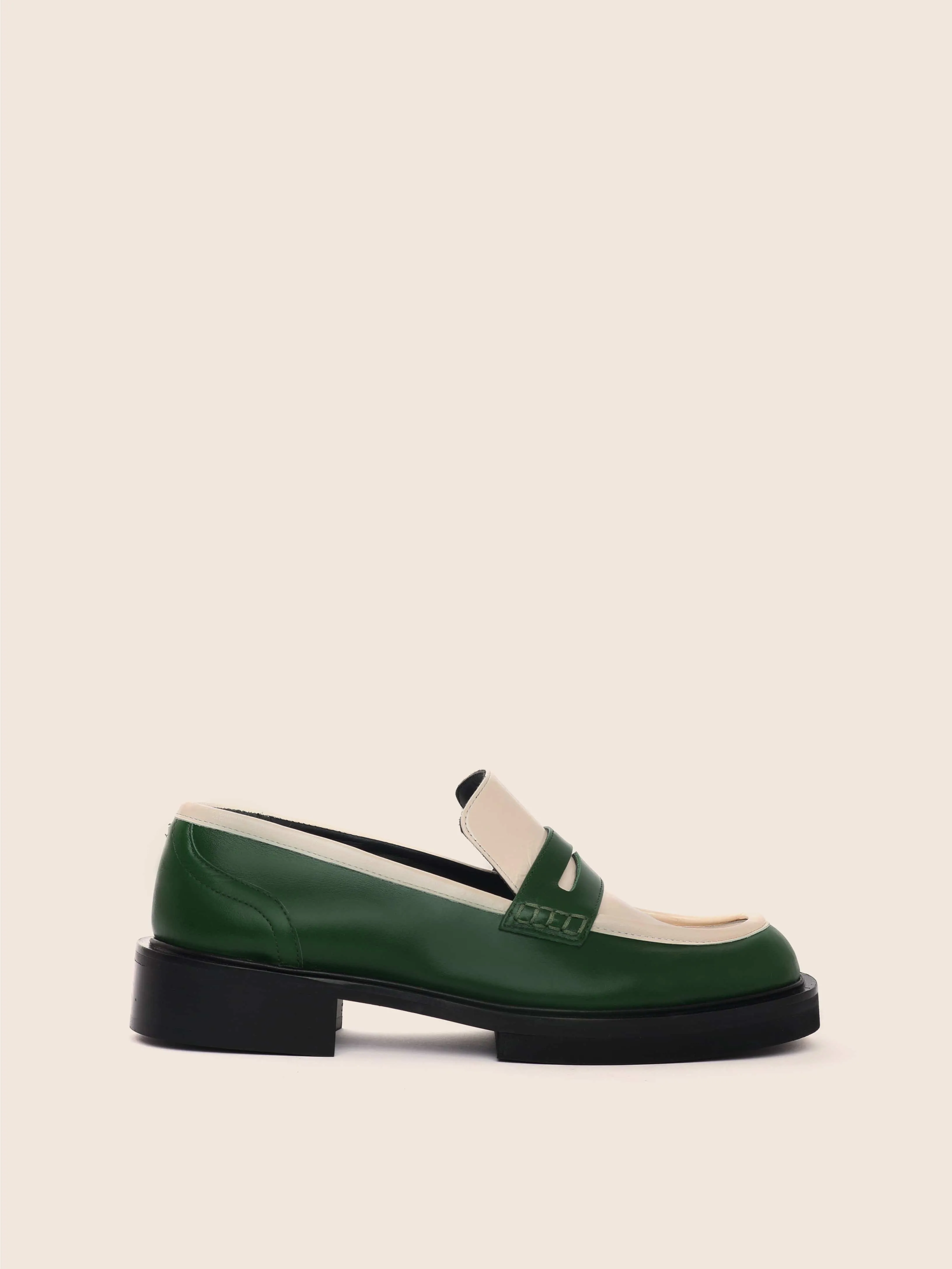 Soza Green Combo Loafer sold by Maguire Shoes