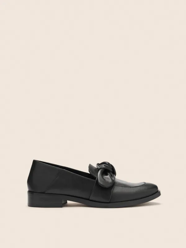 Valencia Black Leather Loafer sold by Maguire Shoes