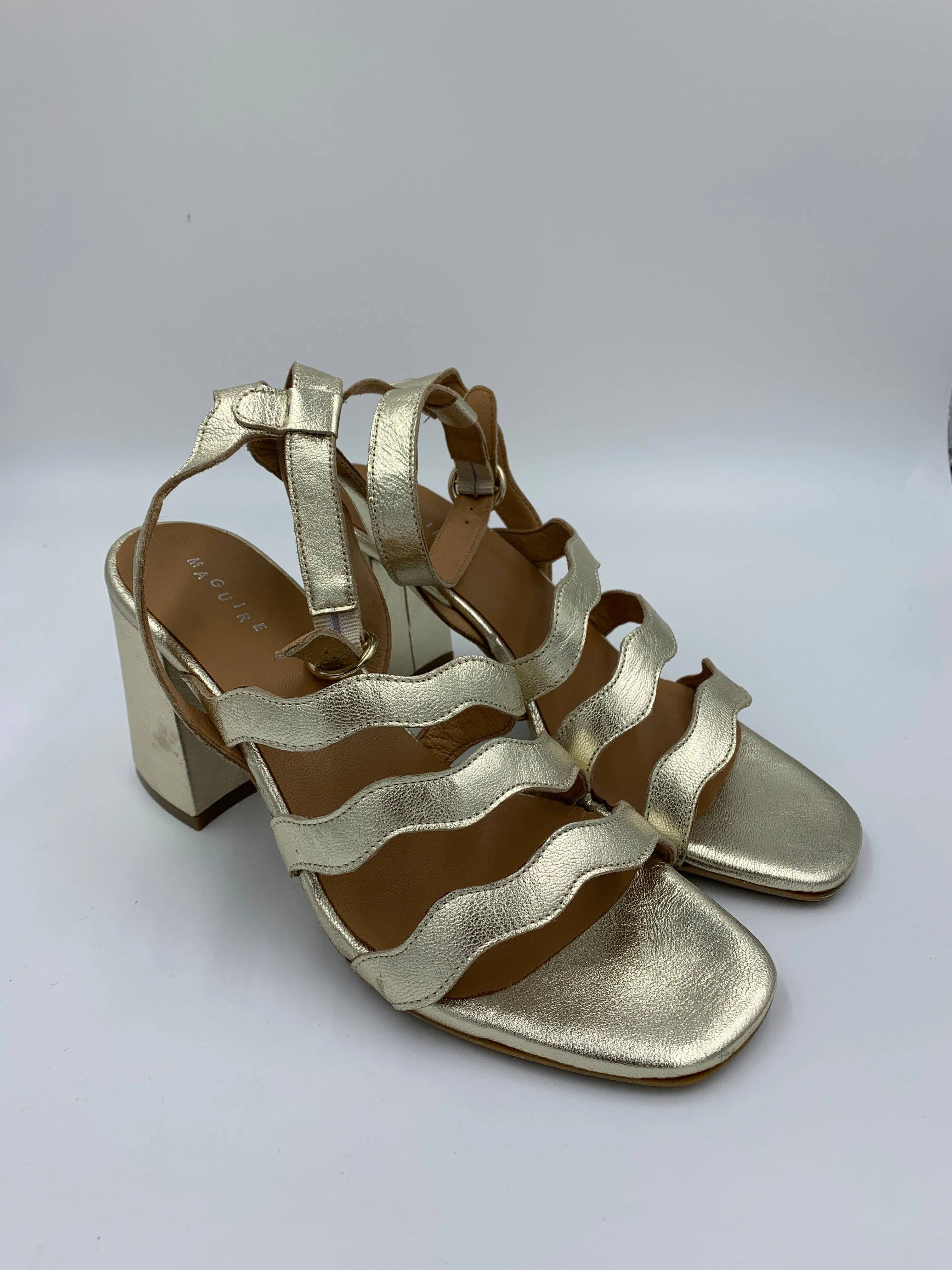 Imperfect Rimini Gold Heel sold by Maguire Shoes product image thumbnail 2