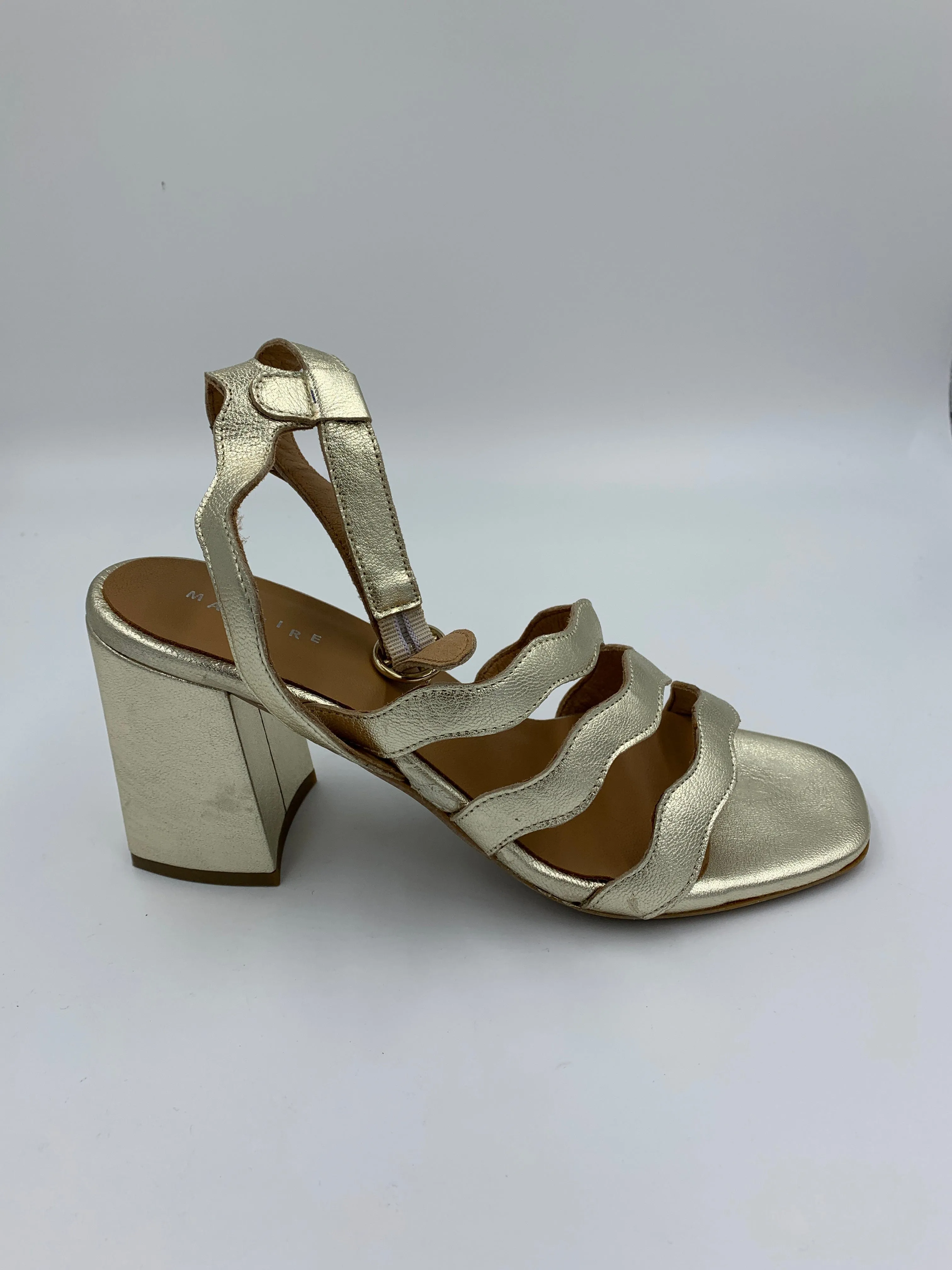 Imperfect Rimini Gold Heel sold by Maguire Shoes product image thumbnail 3