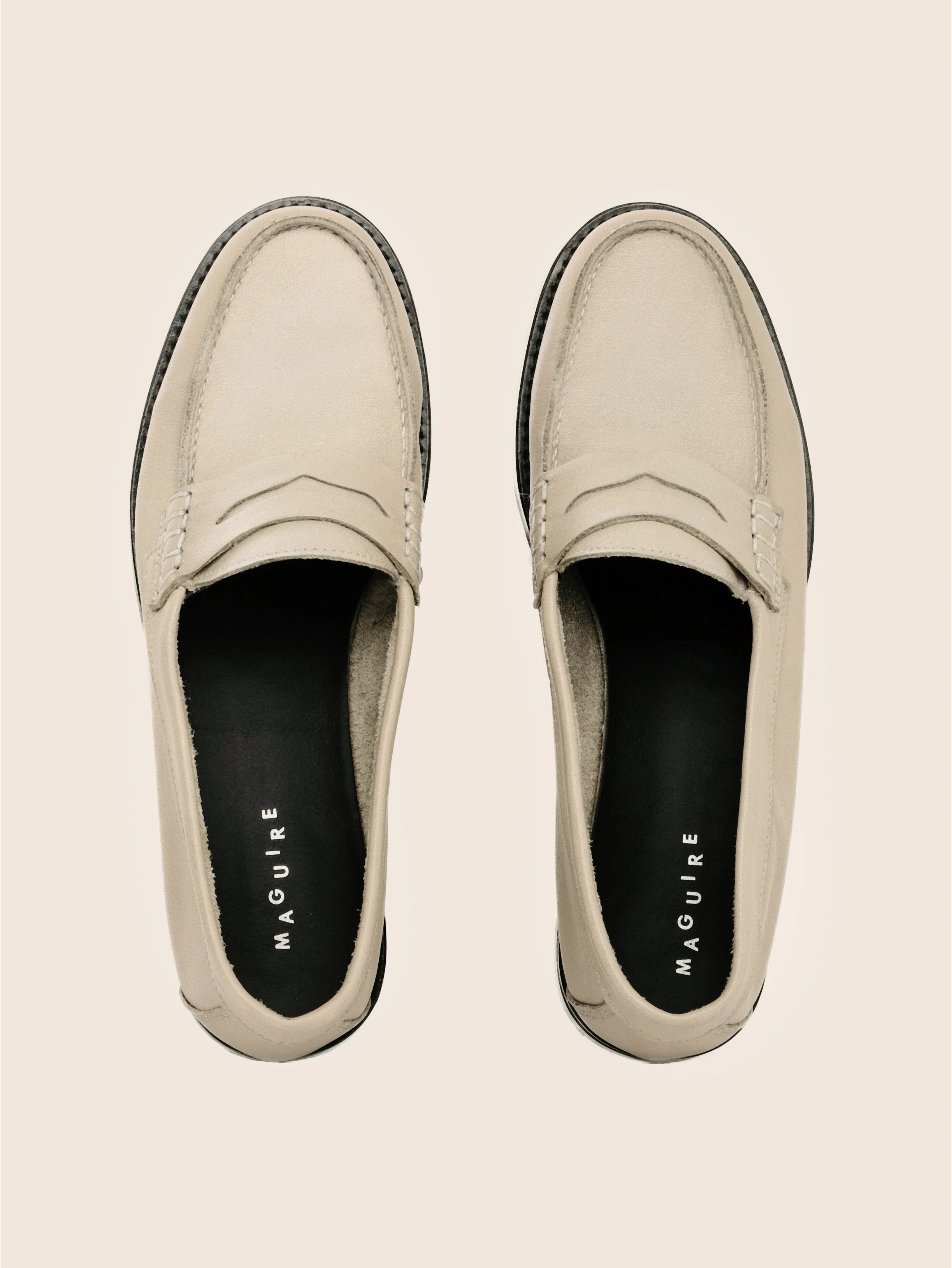 Napoli Cream Loafer sold by Maguire Shoes product image thumbnail 2