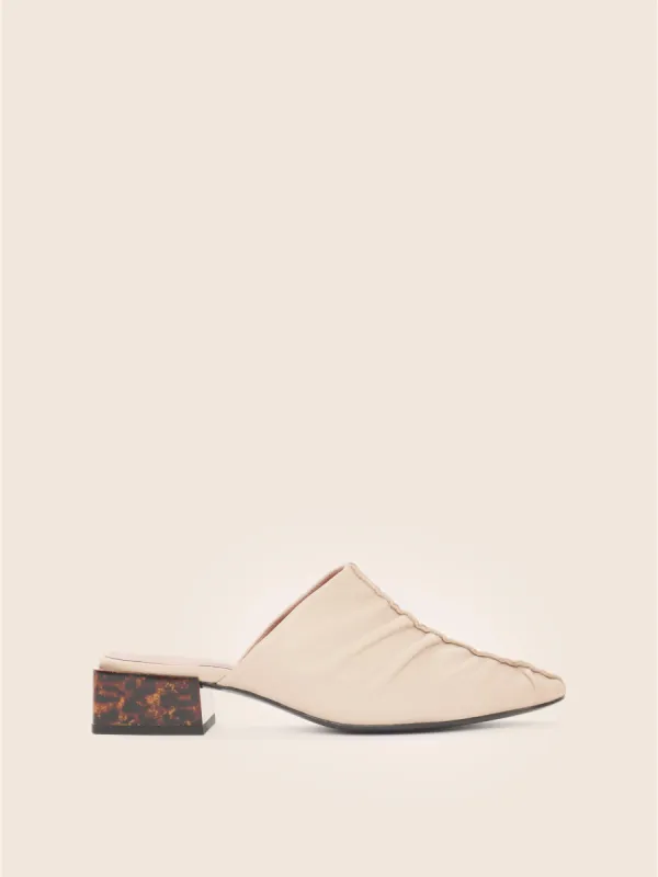 Amora Cream Mule sold by Maguire Shoes
