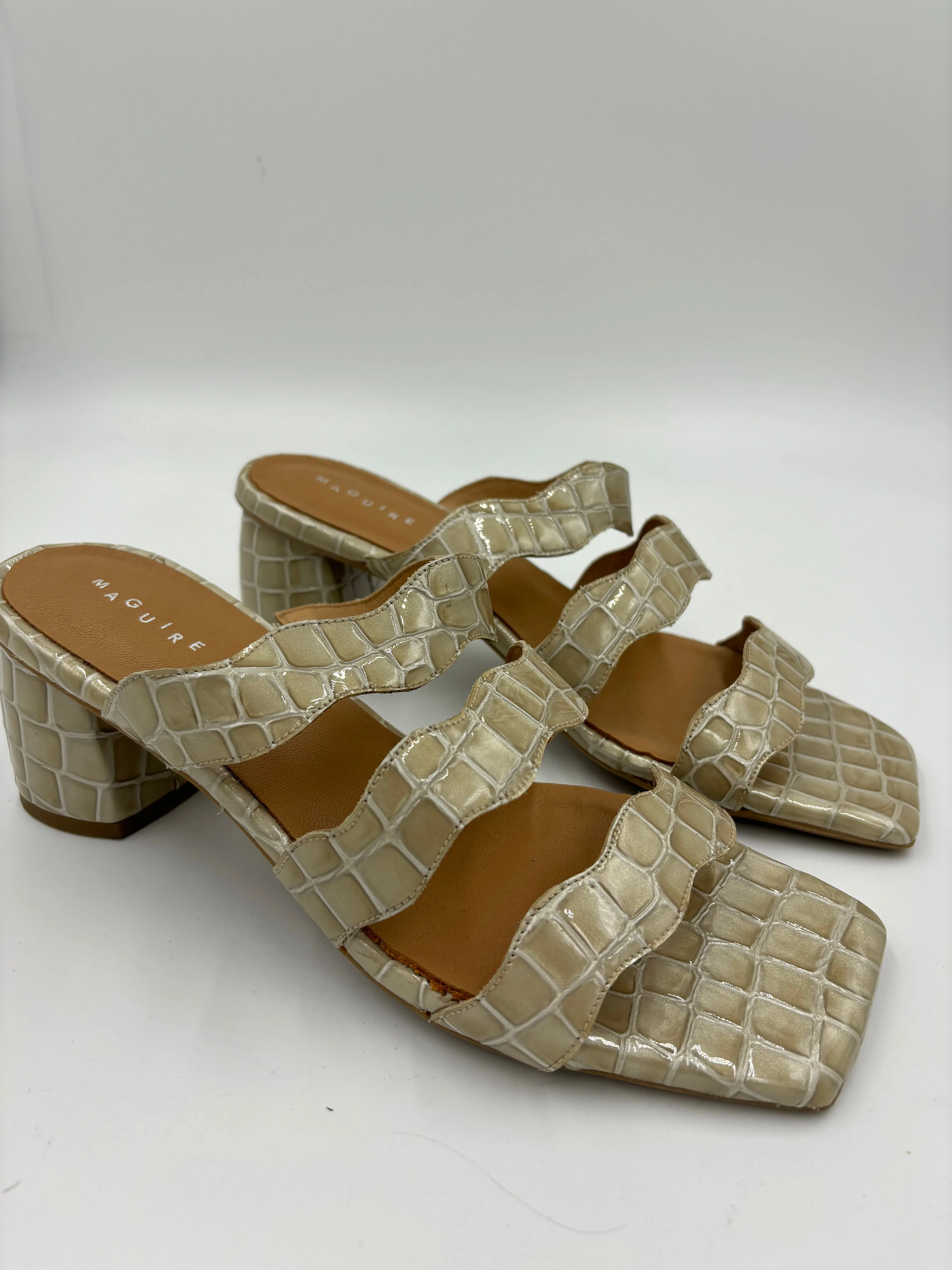 Second Hand Riva Embossed Beige Heel sold by Maguire Shoes product image thumbnail 2