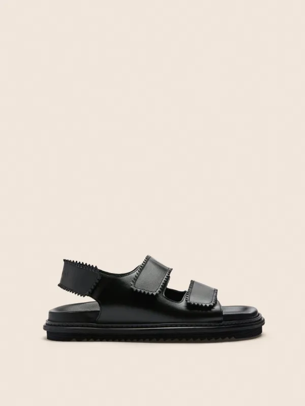 Tavira Black Sandal sold by Maguire Shoes