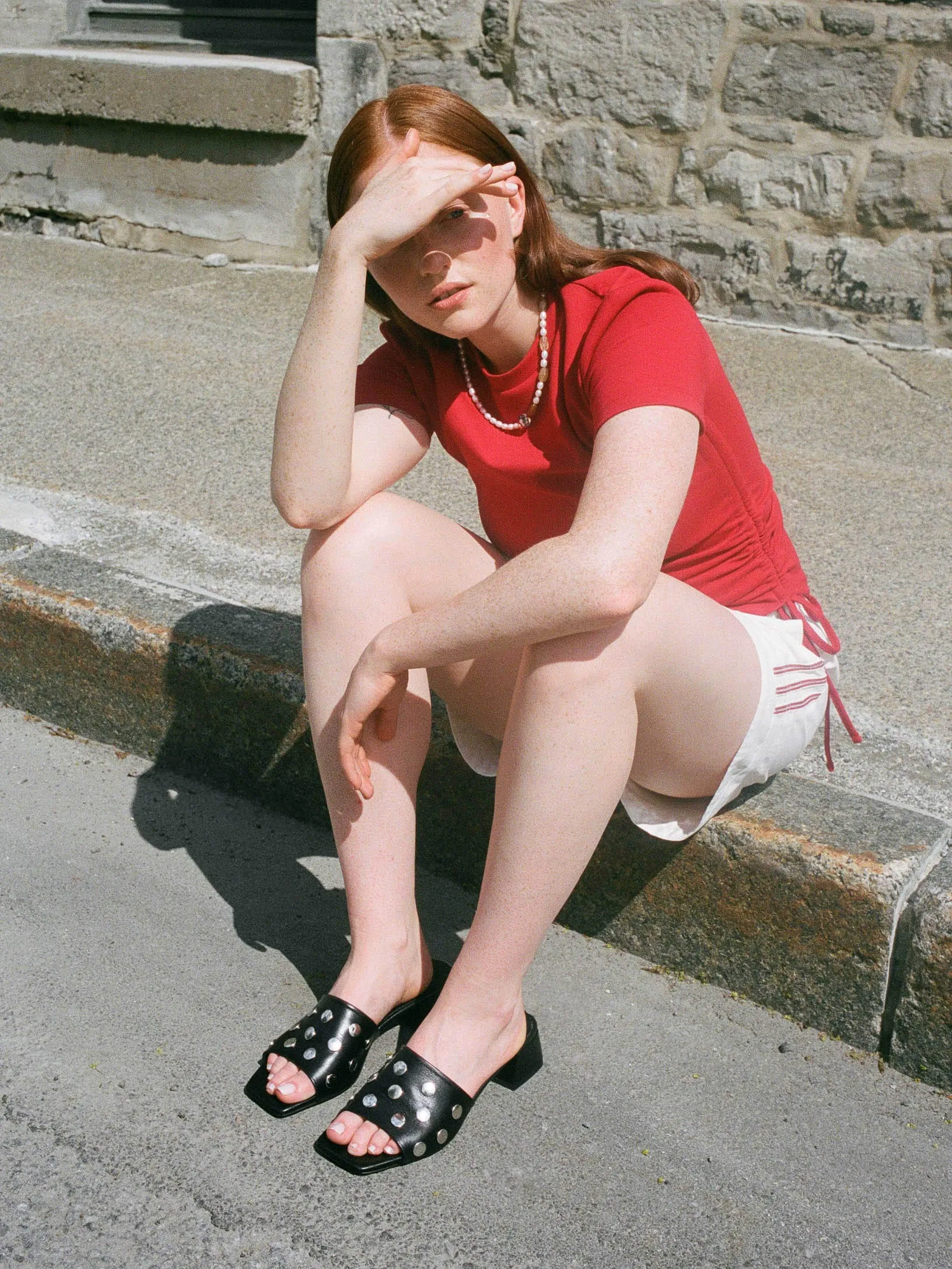 Mérida Black Stud Sandal sold by Maguire Shoes product image thumbnail 4