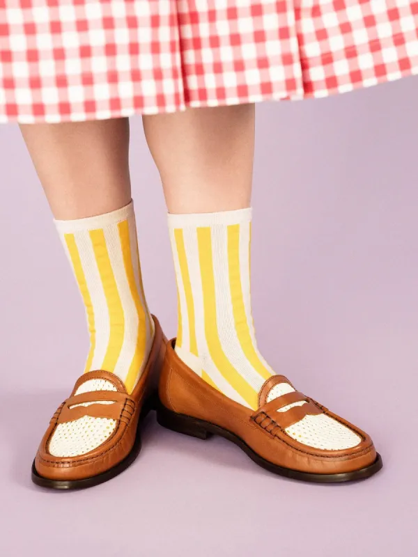 Manchester Crew Lemon sold by Maguire Shoes