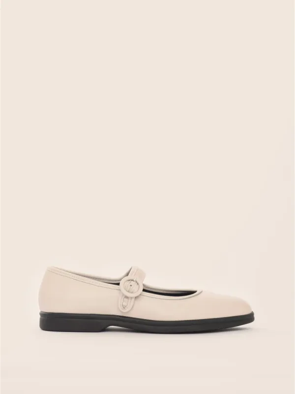 Orcia Cream Ballerina sold by Maguire Shoes