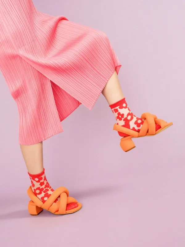 Pop Sheer Crew Red sold by Maguire Shoes