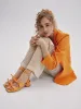 Mira Peach Heel sold by Maguire Shoes