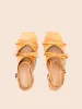Mira Peach Heel sold by Maguire Shoes