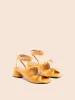Mira Peach Heel sold by Maguire Shoes
