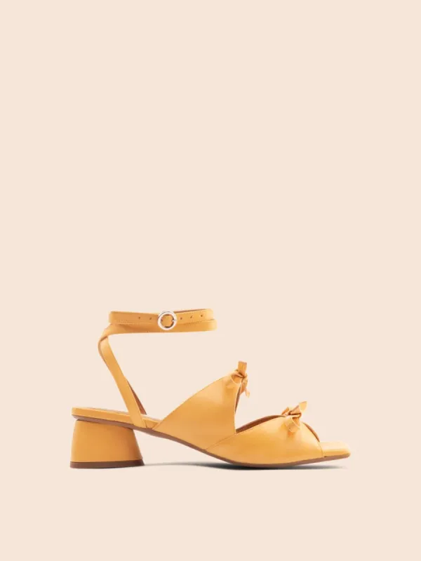 Mira Peach Heel sold by Maguire Shoes