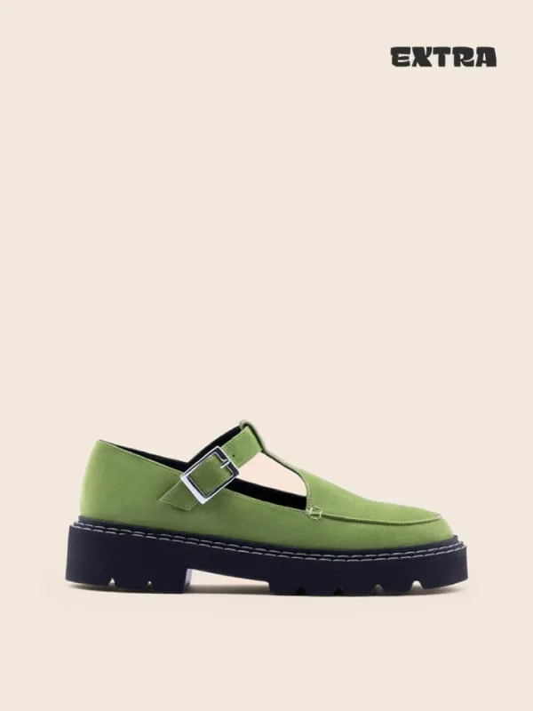 Neiva Matcha Mary Jane sold by Maguire Shoes