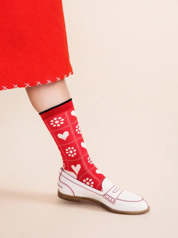 Cross Stitch Heart Crew sold by Maguire Shoes