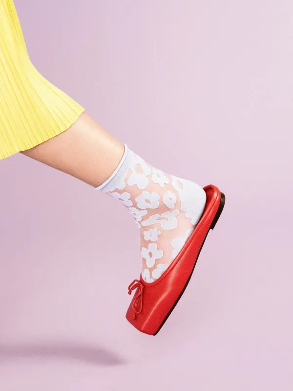 Pop Sheer Crew Periwinkle sold by Maguire Shoes