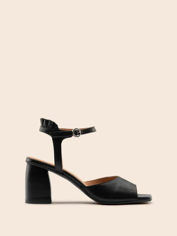 Zamora Black Heel sold by Maguire Shoes