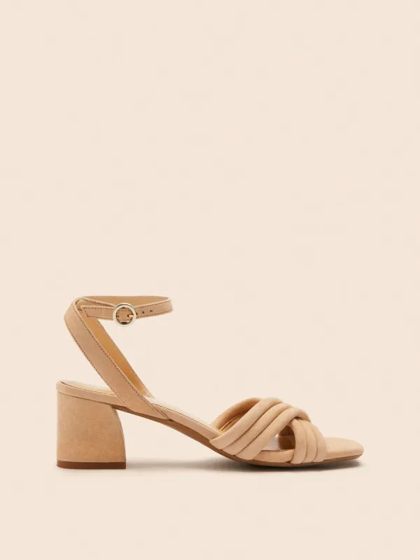 Imperfect Adria Sand Heel sold by Maguire Shoes