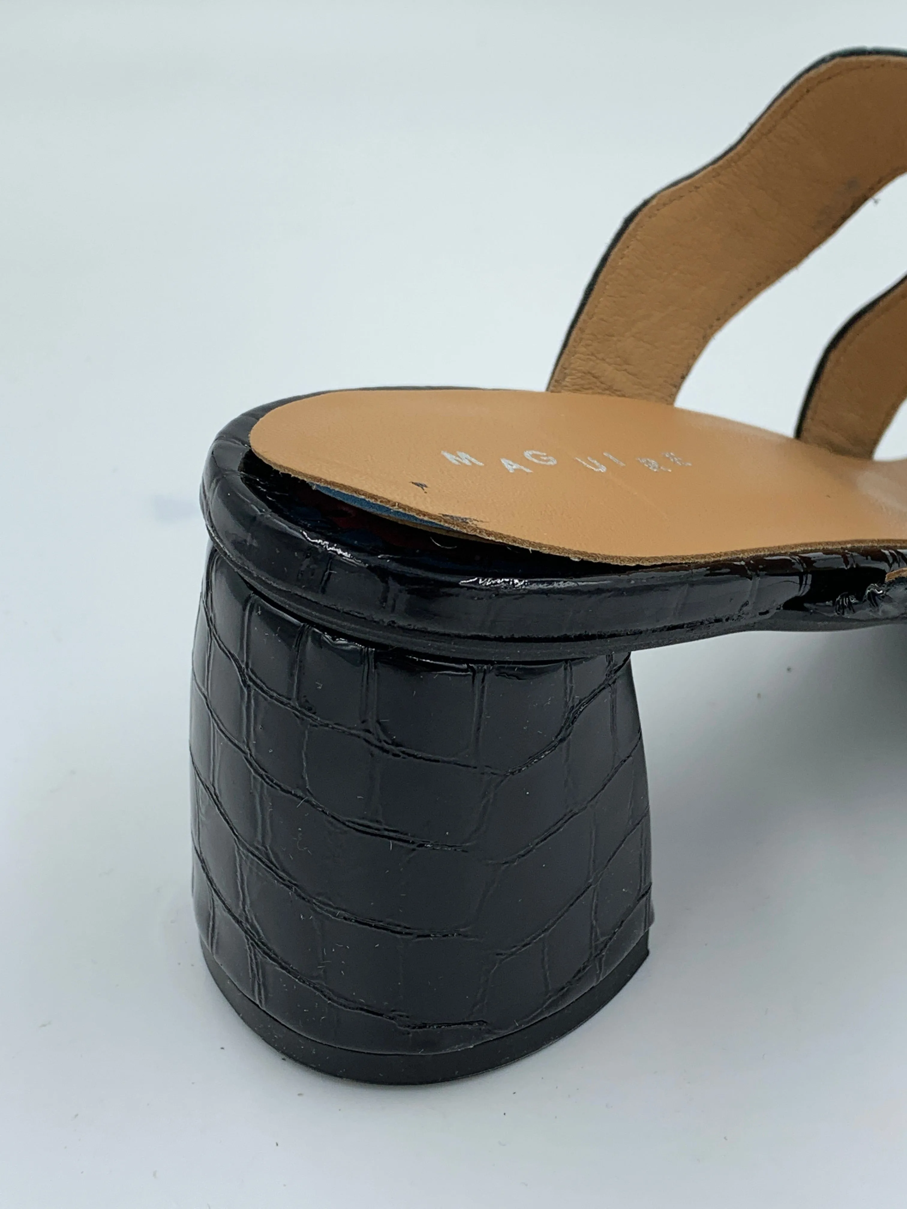 Imperfect Riva Embossed Black Heel sold by Maguire Shoes product image thumbnail 2