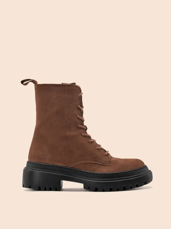 Belluno Dark Tan Boot sold by Maguire Shoes