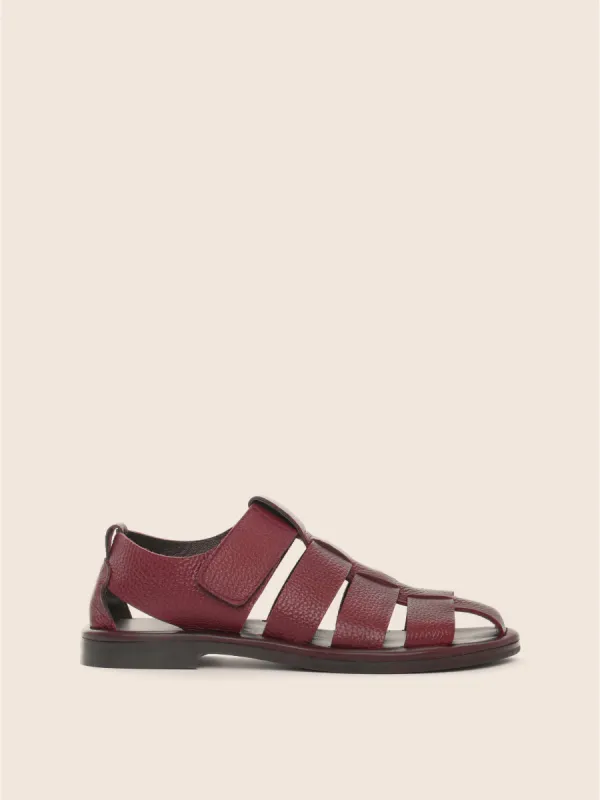 Marta Oxblood Sandal sold by Maguire Shoes