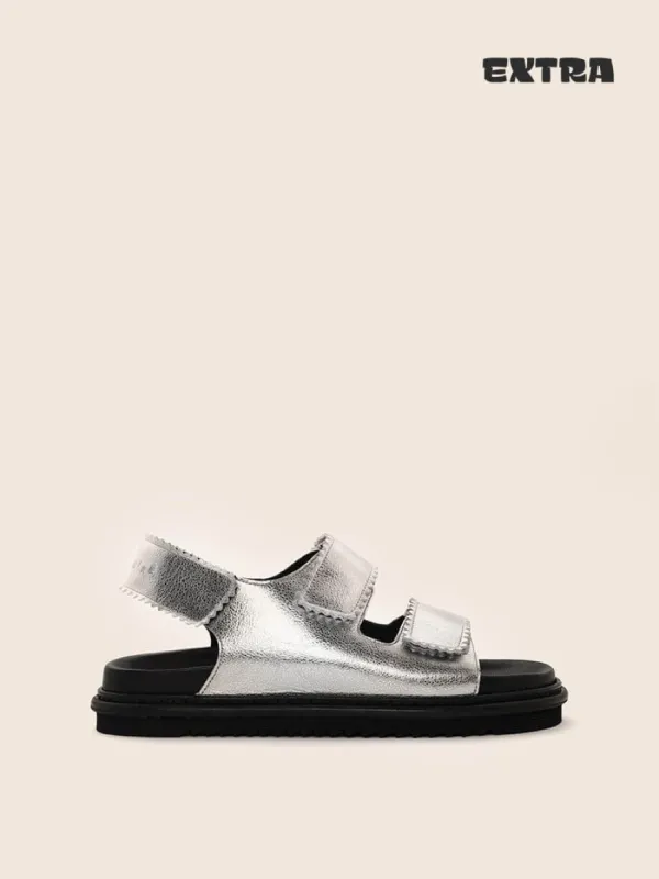 Tavira Silver Sandal sold by Maguire Shoes