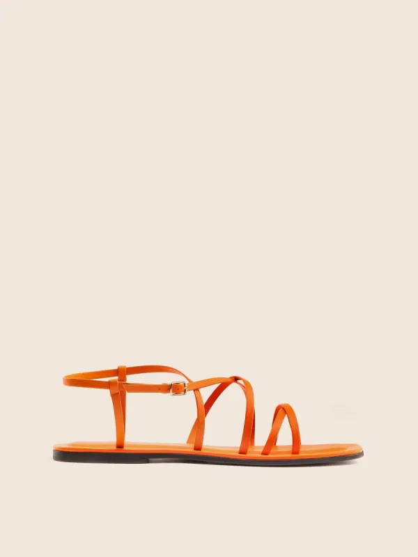 Minori Orange Sandal sold by Maguire Shoes