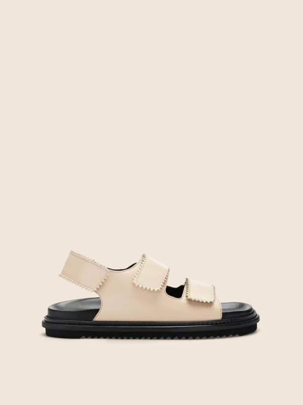 Tavira Buttermilk Sandal sold by Maguire Shoes
