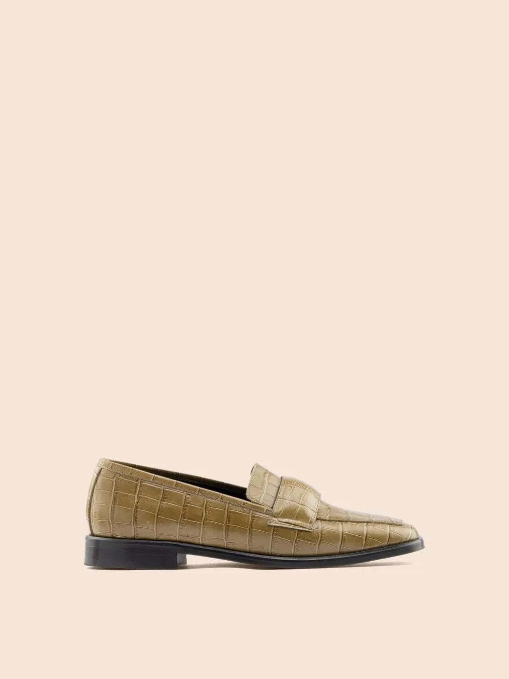 Sada Olive Loafer sold by Maguire Shoes