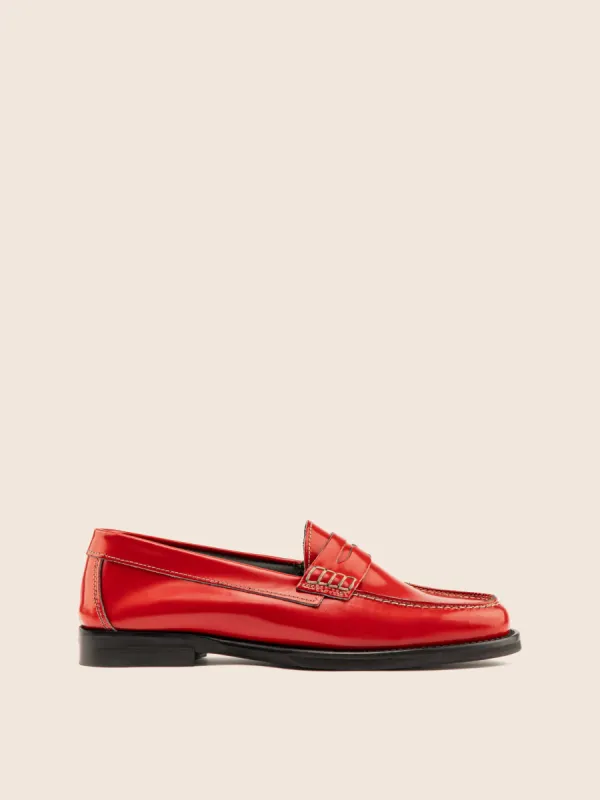 Napoli Lipstick Loafer sold by Maguire Shoes