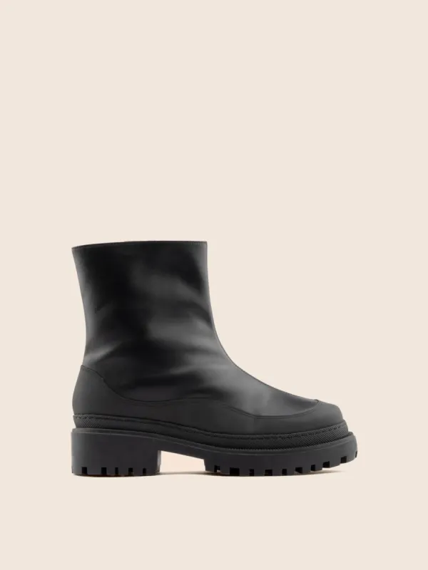 Nisa Black Lined Boot sold by Maguire Shoes