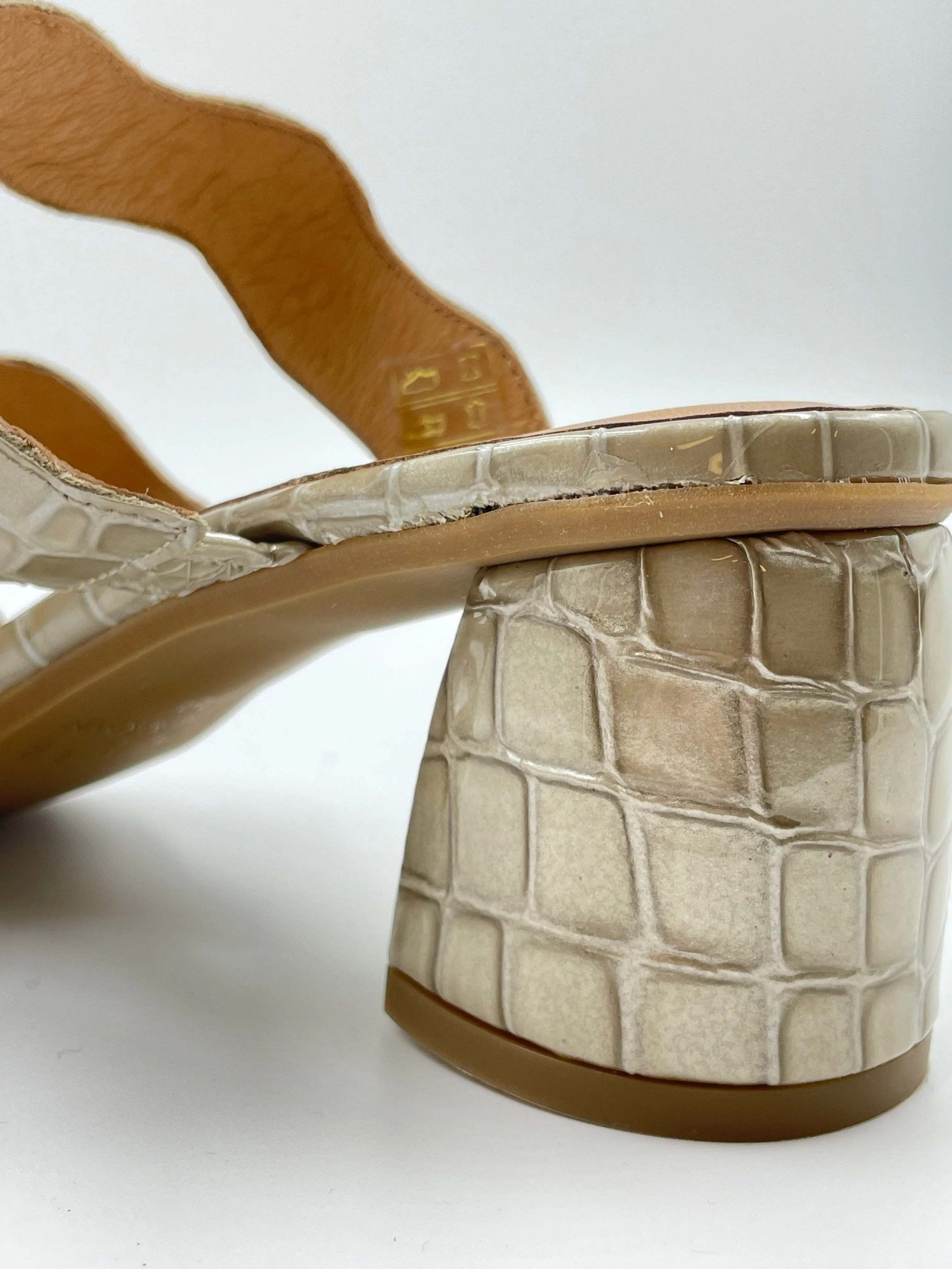 Imperfect Riva Embossed Beige Heel sold by Maguire Shoes product image thumbnail 4