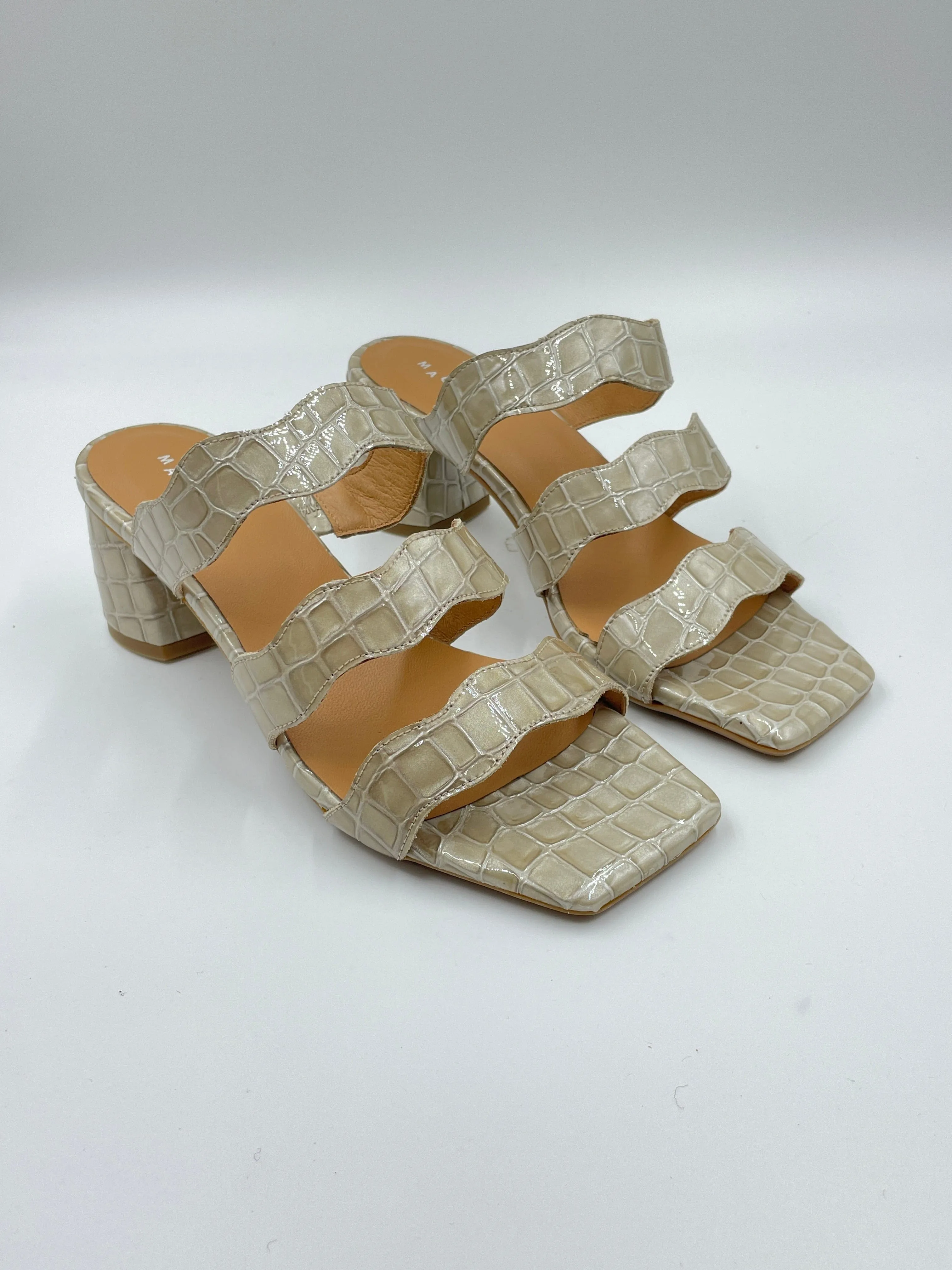 Imperfect Riva Embossed Beige Heel sold by Maguire Shoes product image thumbnail 2